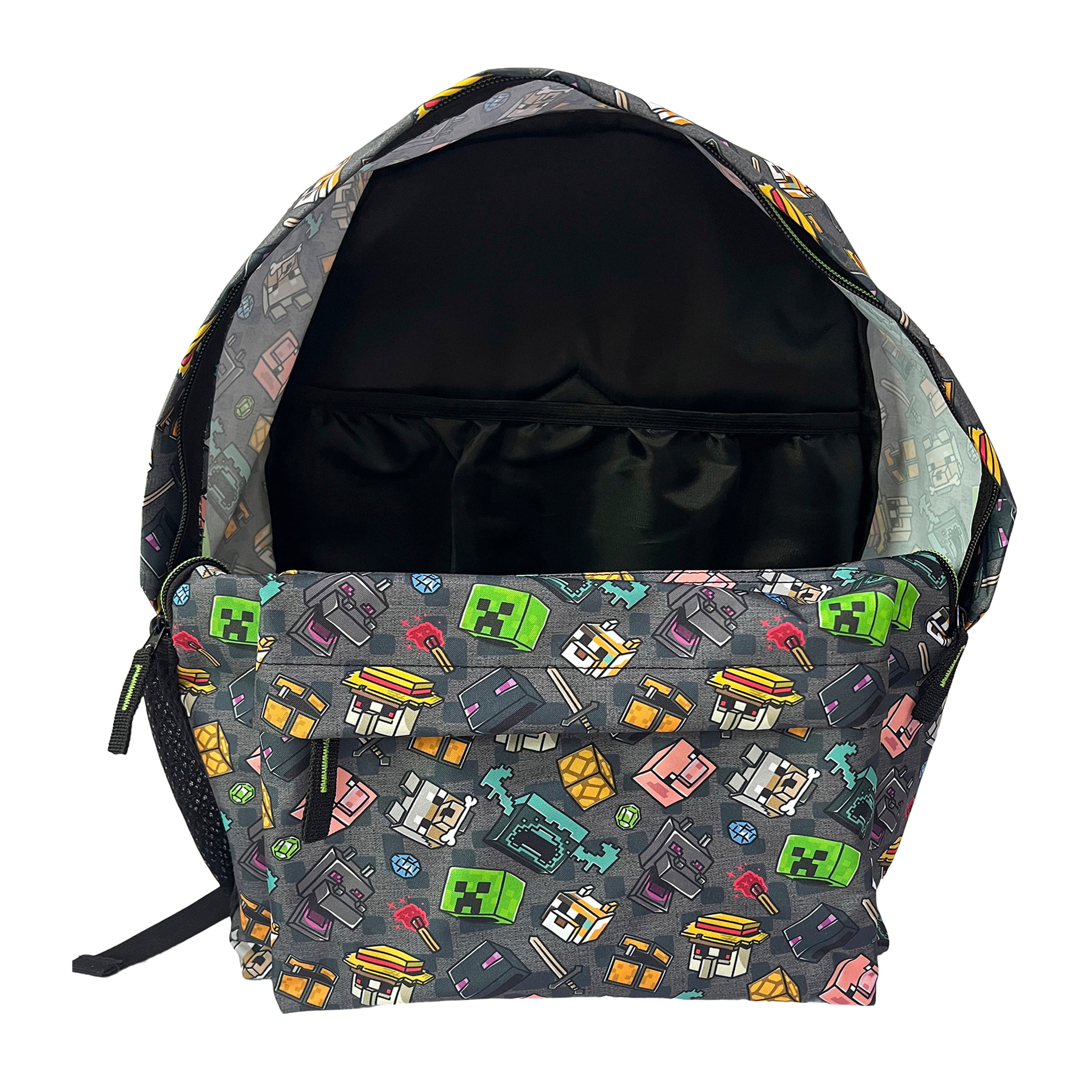 Minecraft Pixel 25 Mochila Americano adaptable a carro.