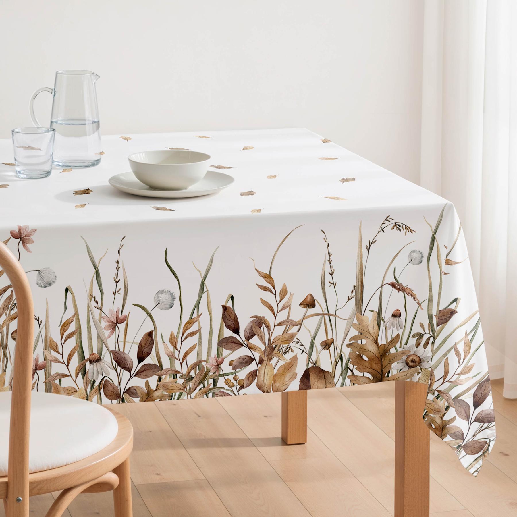 Nappe anti-taches KAIRO OCRE - coton mélangé