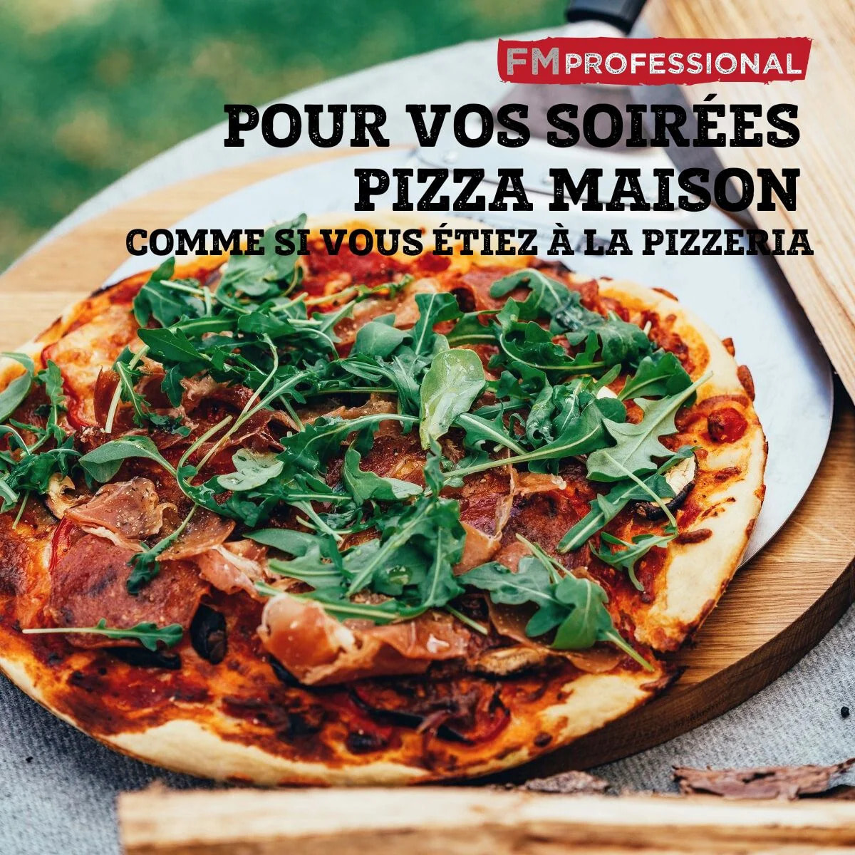Pelle à pizza ou tarte flambée 49 cm FM Professional Pizza