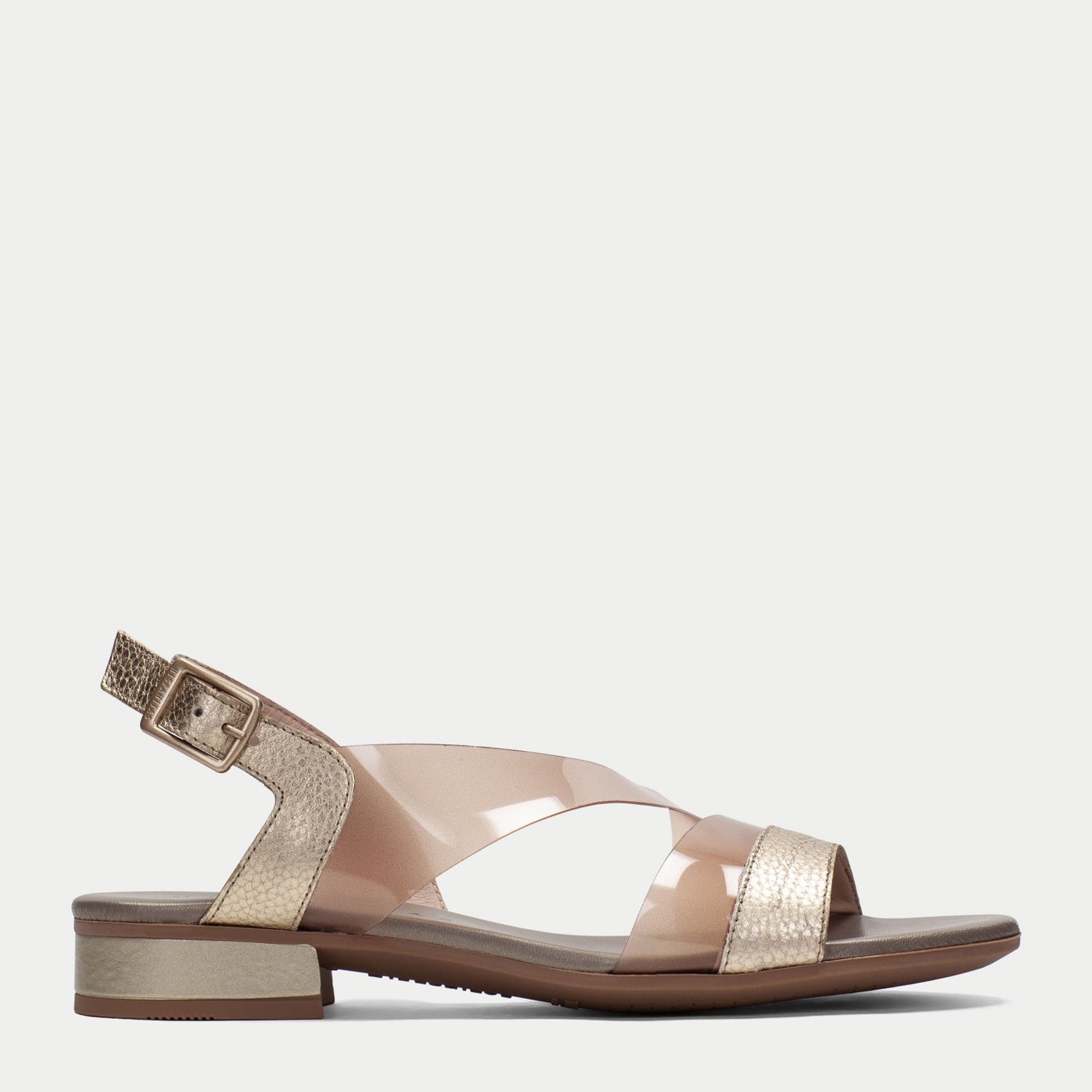 Sandalia Plana Lena Oro 2,5 cm