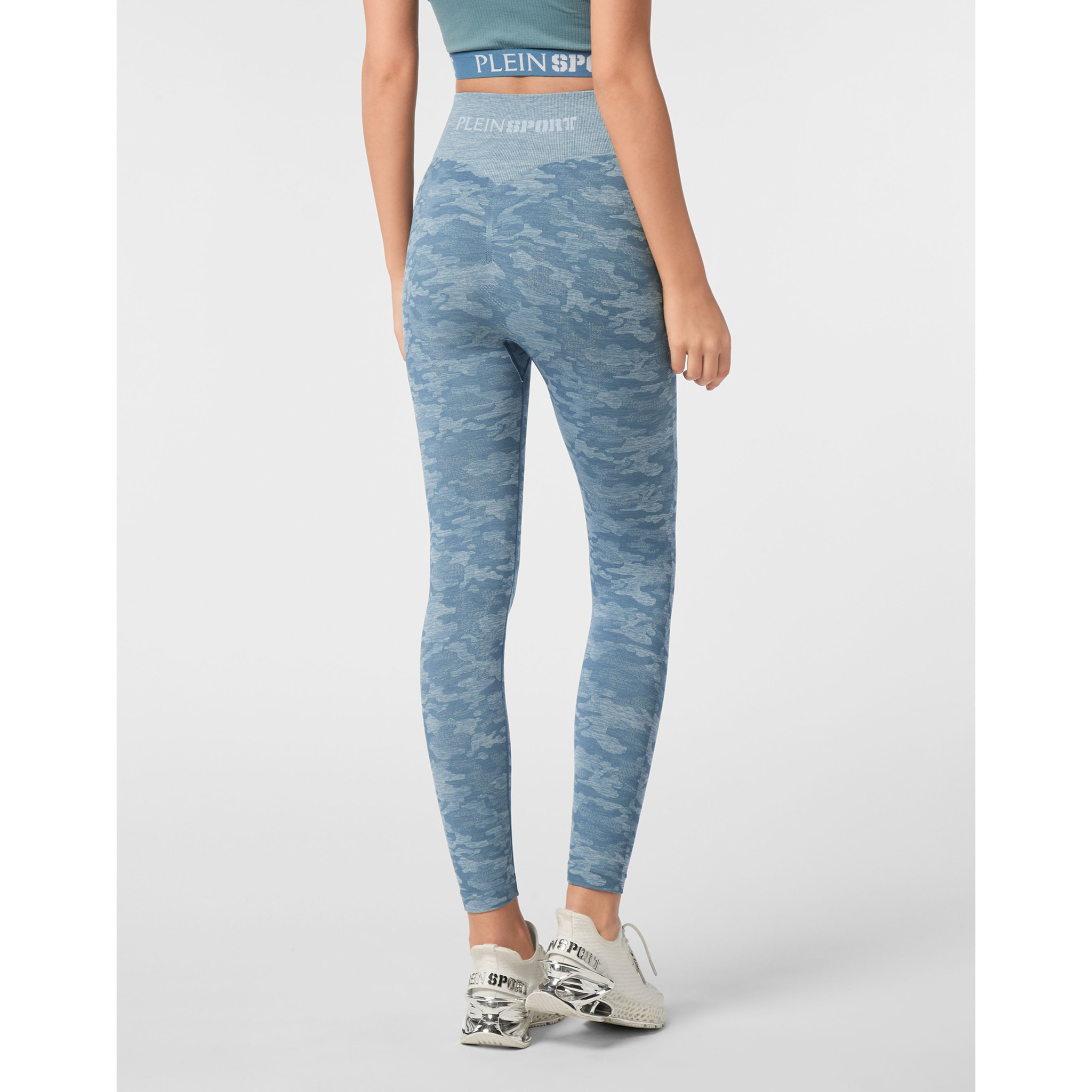 PLEIN SPORT Sport Leggings CAMOUFLAGE