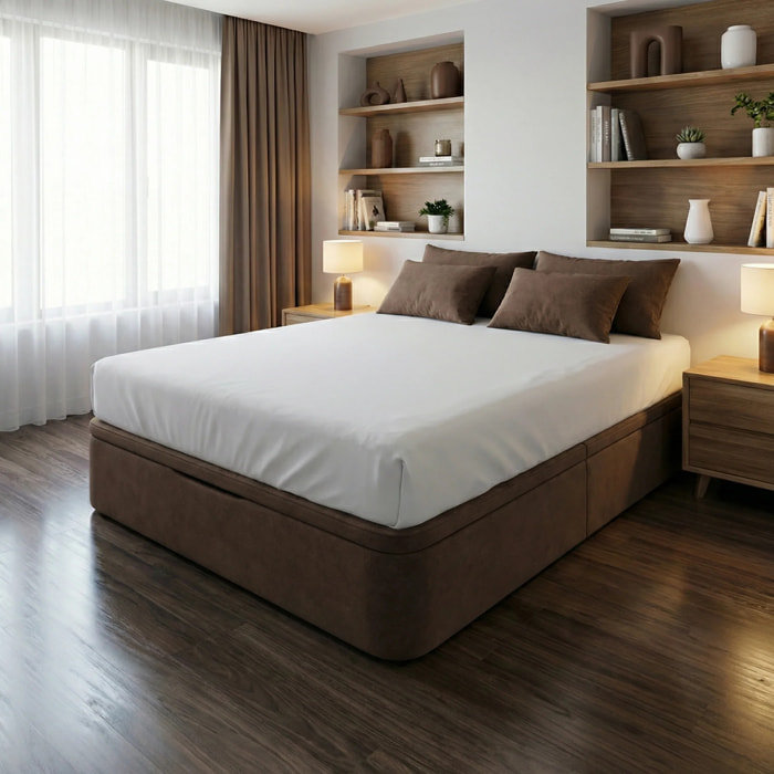 Canapé abatible tela, gran capacidad y alta durabilidad Montaje incluido