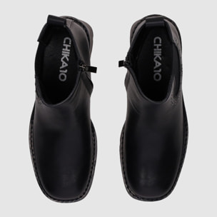 Botines de Piel - Negro - Tacón: 5 cm