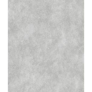 Papier peint uni effet patine gris argent