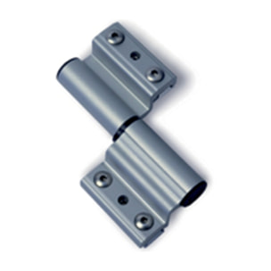 Paumelle porte-fenêtre alu FAPIM pour dormant 14x18 - gris ral 9006 - 5671-G5