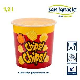 Cubo chips pequeño redondo colección leknes