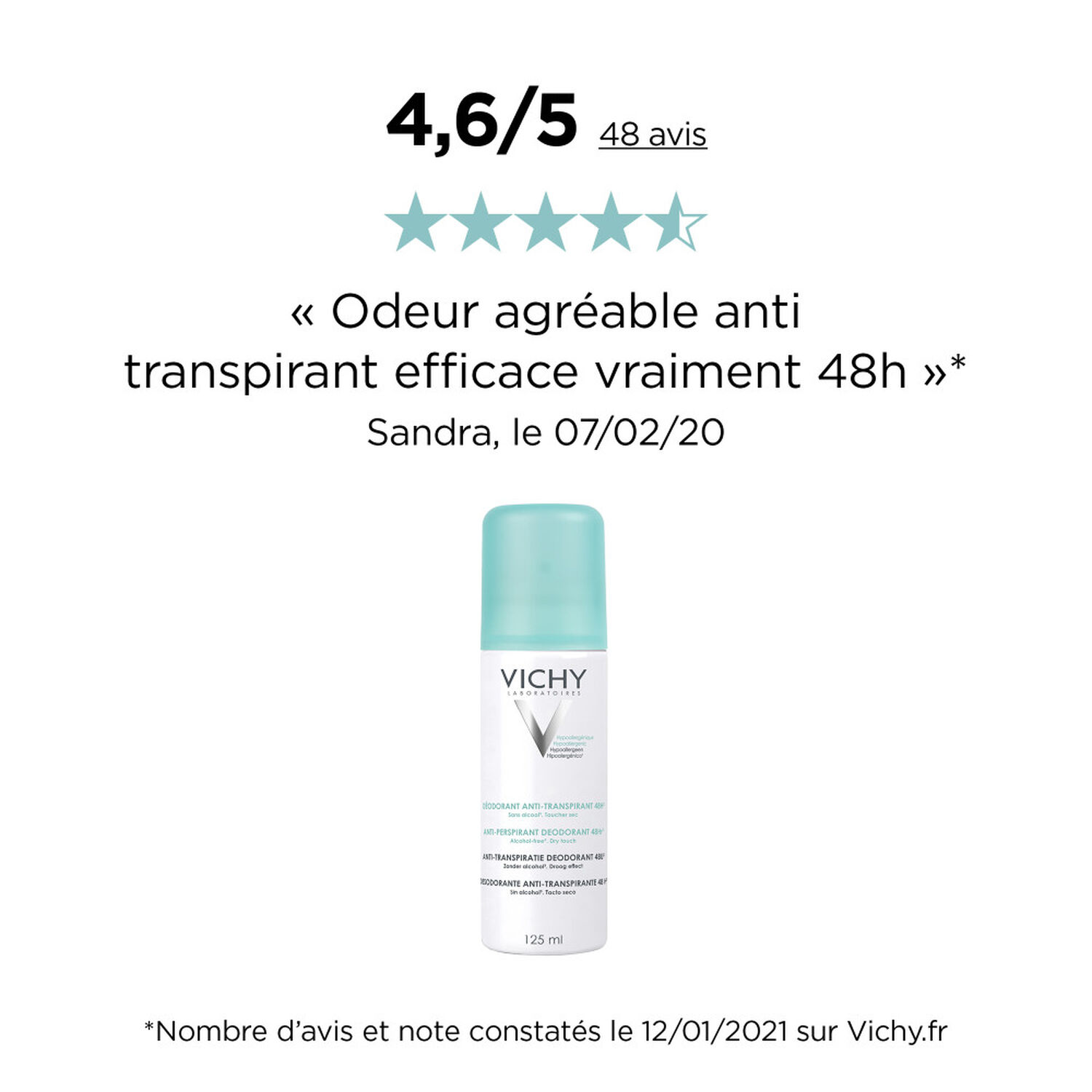 Anti Transpirant - Déodorant Spray 125 ml