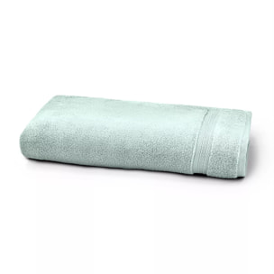 Drap de douche pur coton 550 g/m² uni bleu Elea glacier