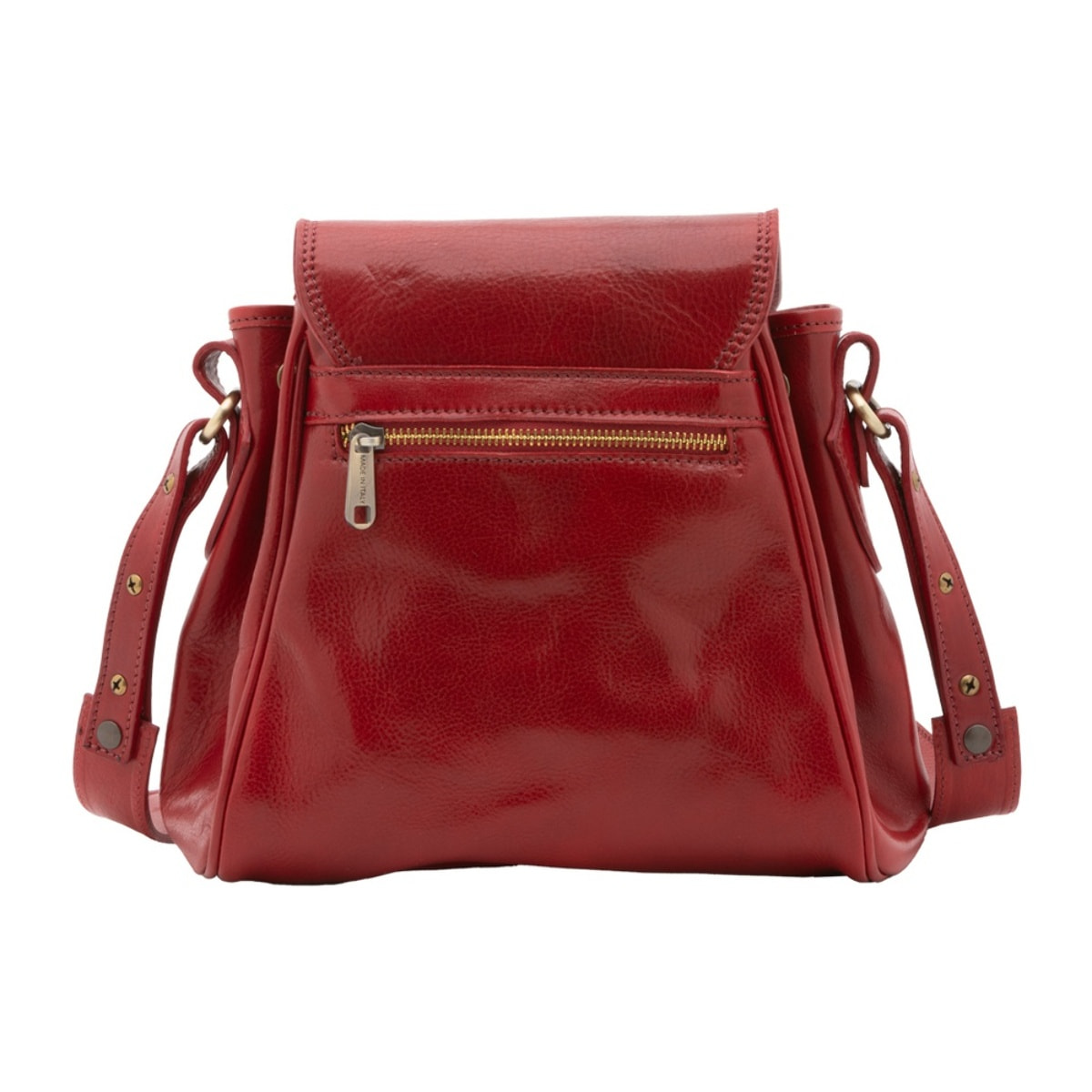 Borsa a secchiello da donna - Modello False - Vera pelle - 24.0 x 24.0 x 14.0 cm