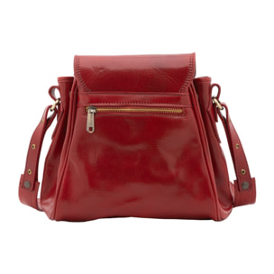 Borsa a secchiello da donna - Modello False - Vera pelle - 24.0 x 24.0 x 14.0 cm