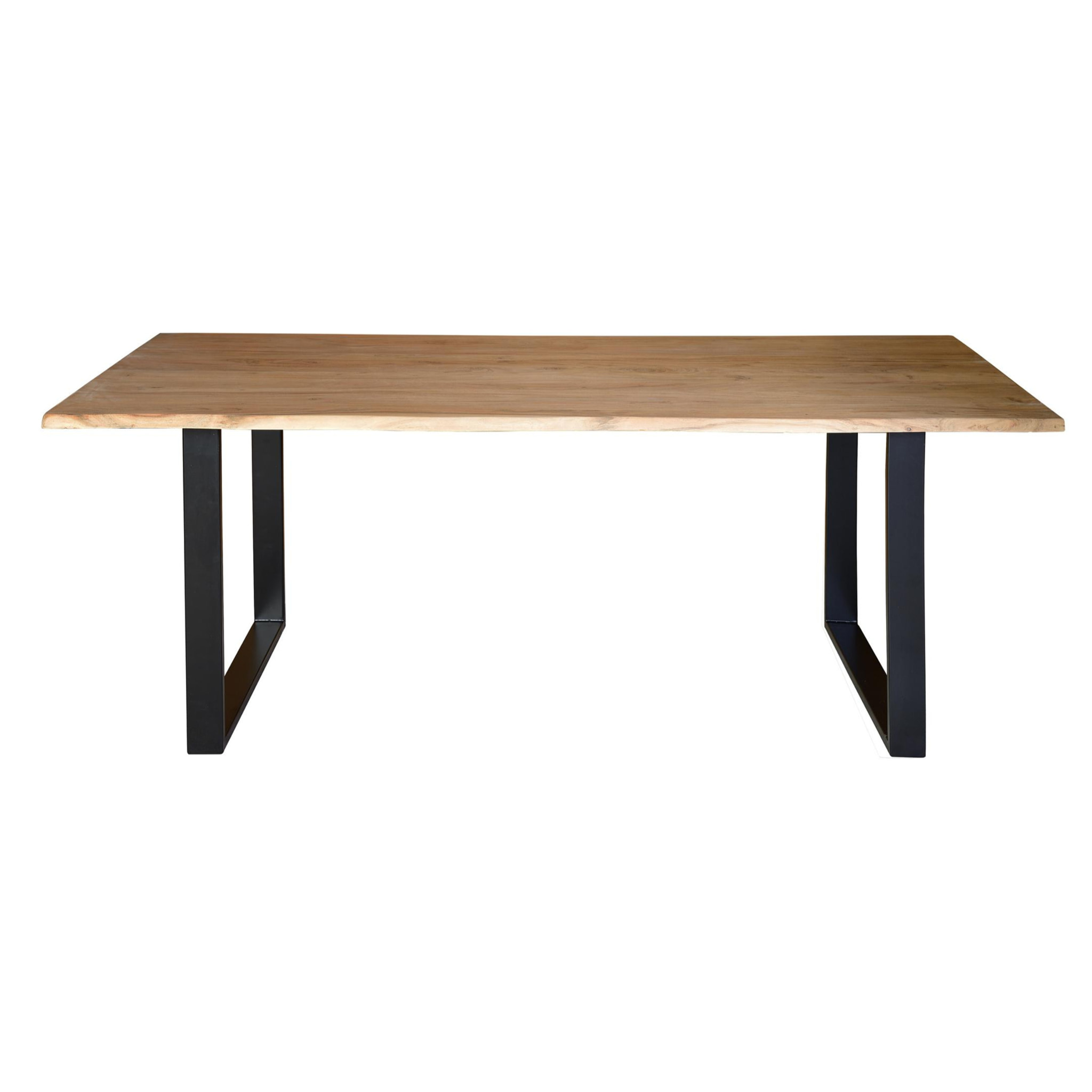 Mesas de Comedor de Madera de Acacia 200 Cm Estilo Rústico Moderno
