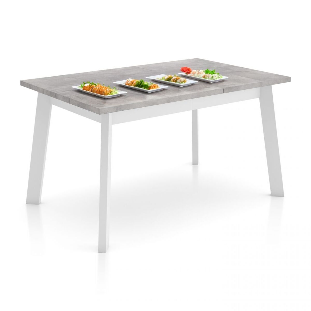 Mesa de comedor Naira 140 Cemento Blanco