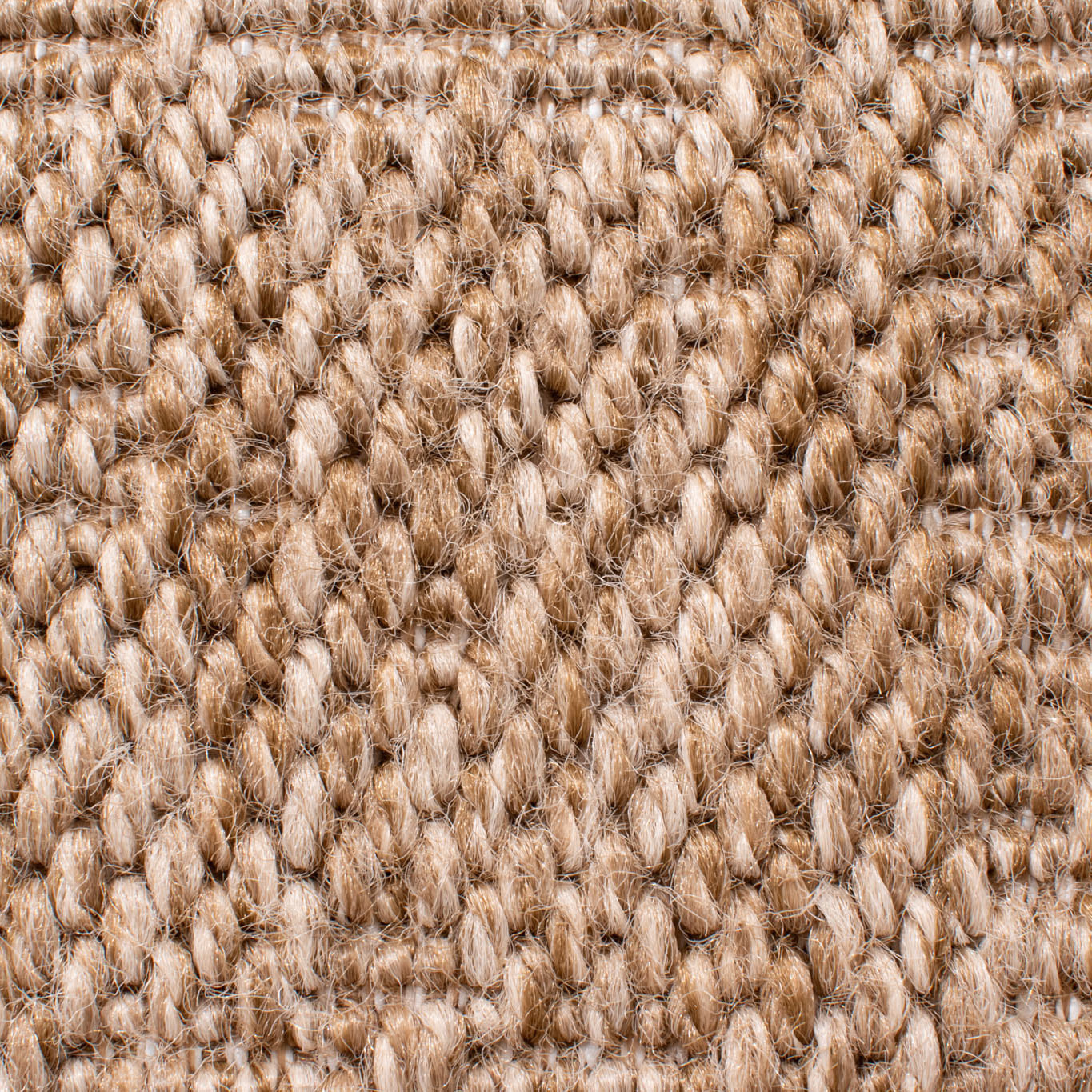 PALMA - Tapis aspect jute à motif géométrique en relief - Blanc