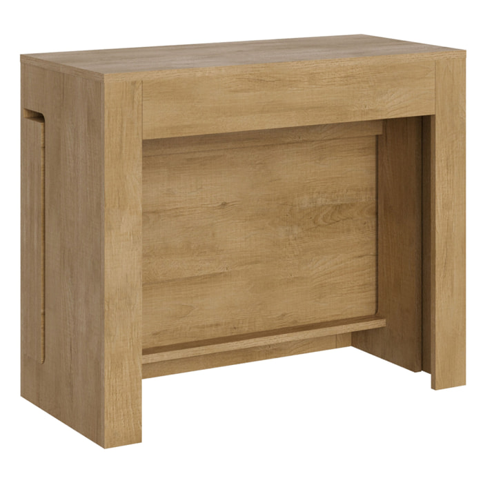 Consolle allungabile 90x42/302 cm Evolve Quercia Natura allunghe interne