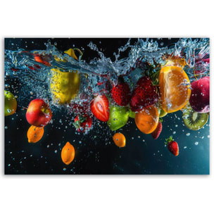 Tableau fruits sous l’eau éclatants Toile imprimée
