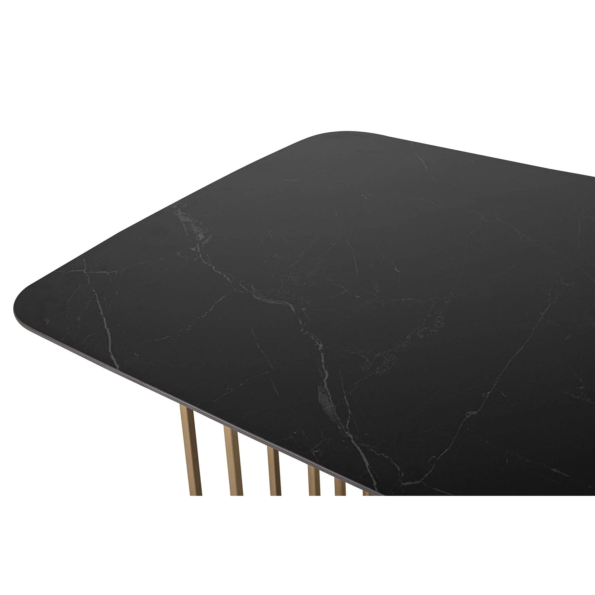 Mesa Comedor Piedra Acero Inoxidable Calcis 180x90x77cm