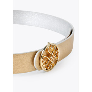 Cintura double face trifoglio cuori