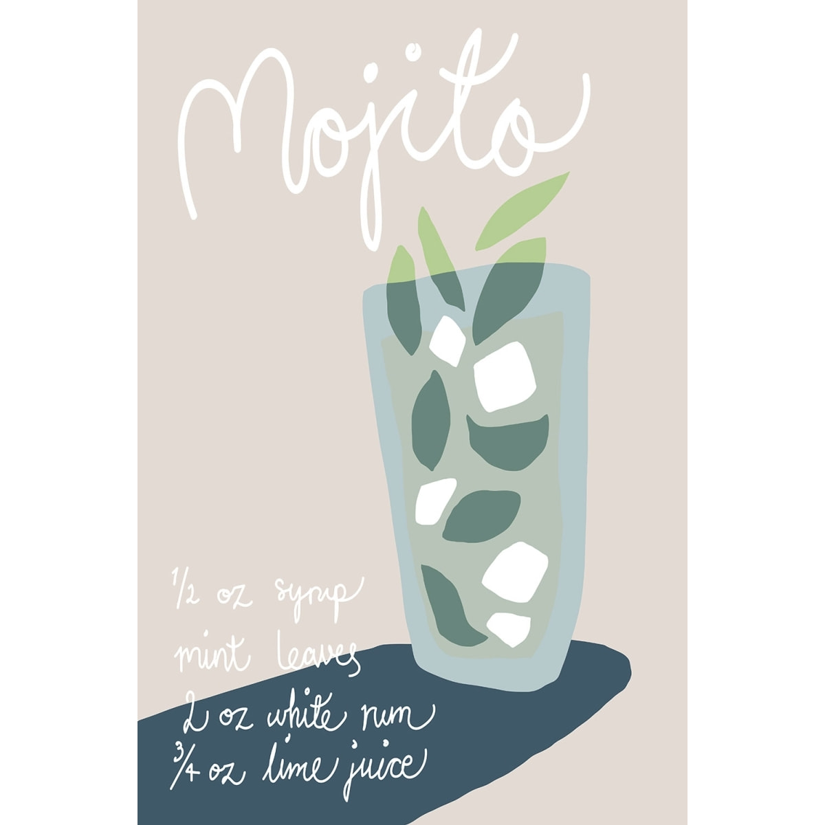 Tableau pause mojito Tableau plexiglas