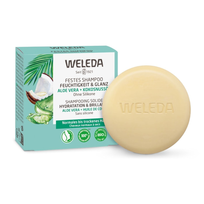 WELEDA - Shampooing solide Hydratation et Brillance - 50g