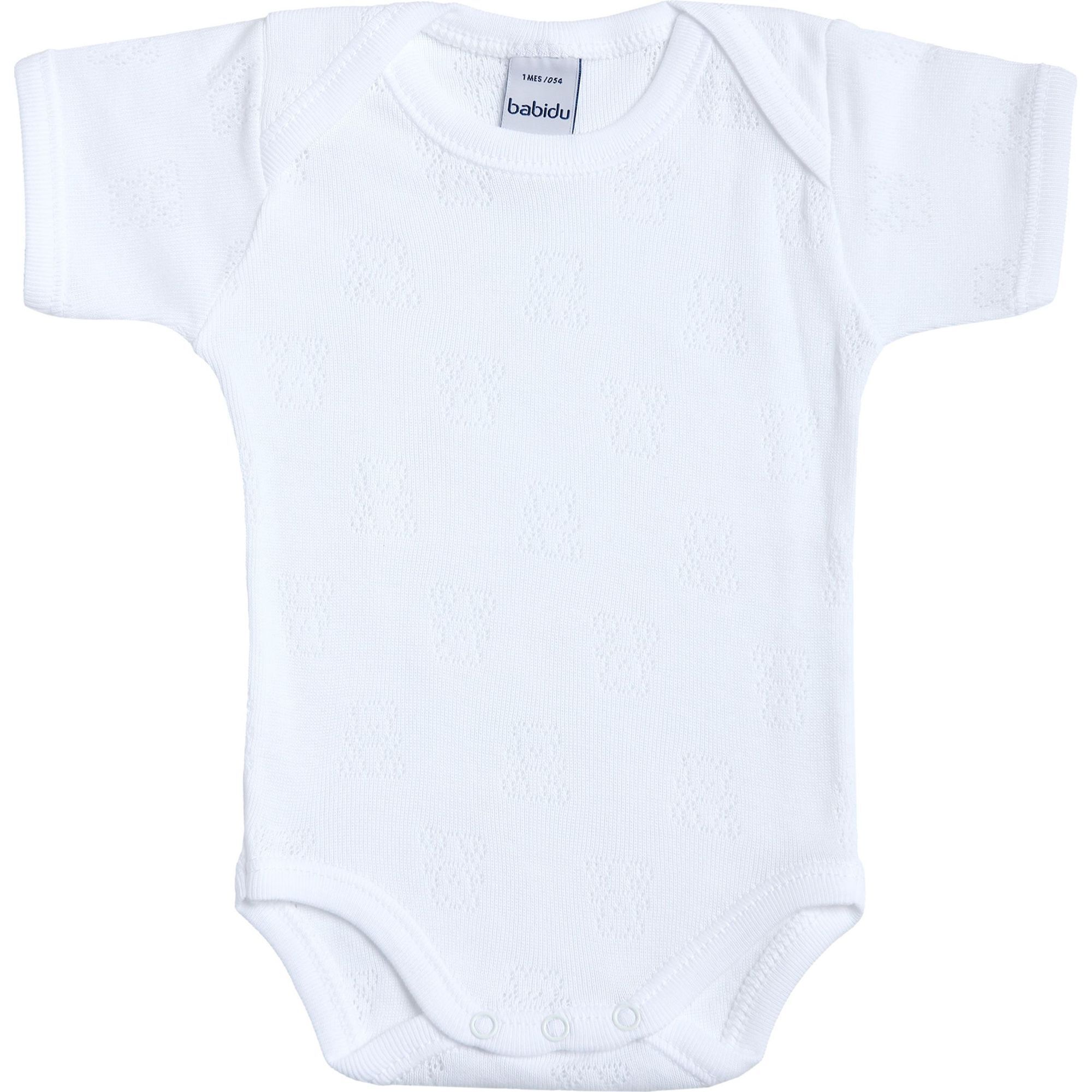 Body bebé manga corta calado ositos