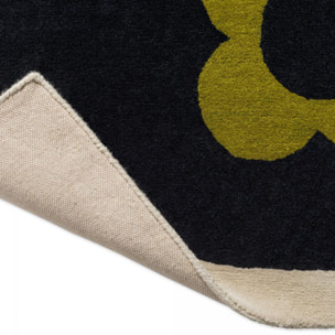 Tapis salon et chambre fait main en laine motif floral ZASO