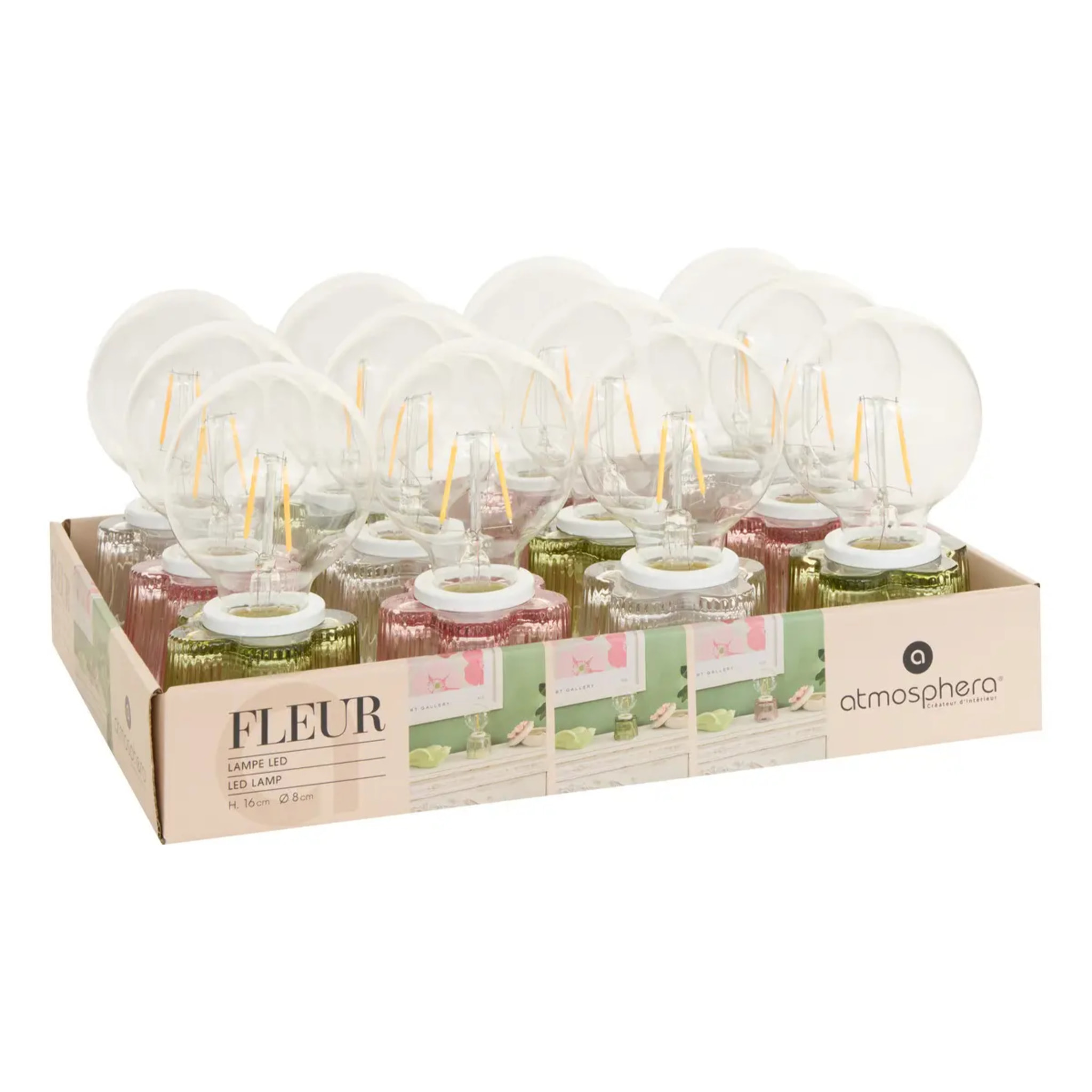 Lampe Fleur H16cm