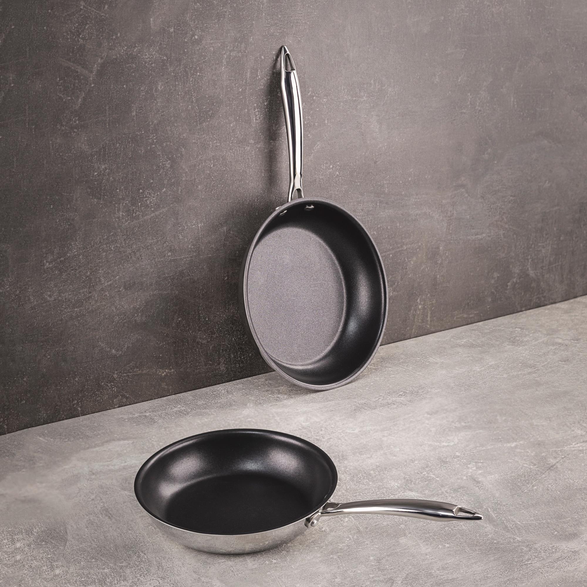 Juego de 2 sartenes ø20ø24cm pure en acero inoxidable masterpro