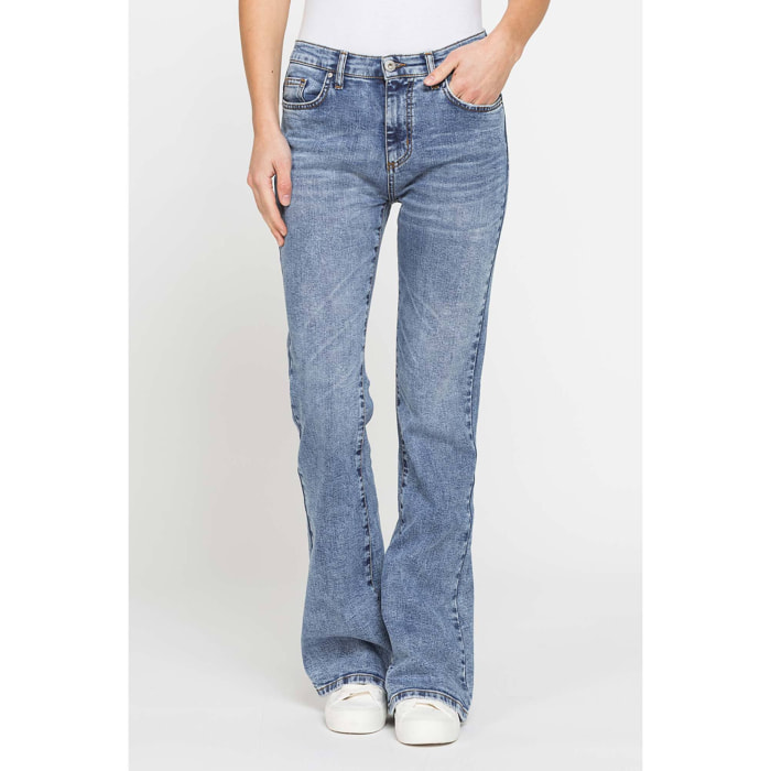 JEANS FLARE IN DENIM STRETCH