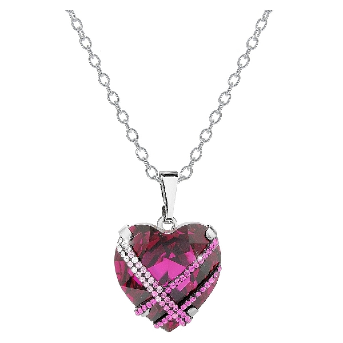 Collar Heart adornado con cristales de Swarovski