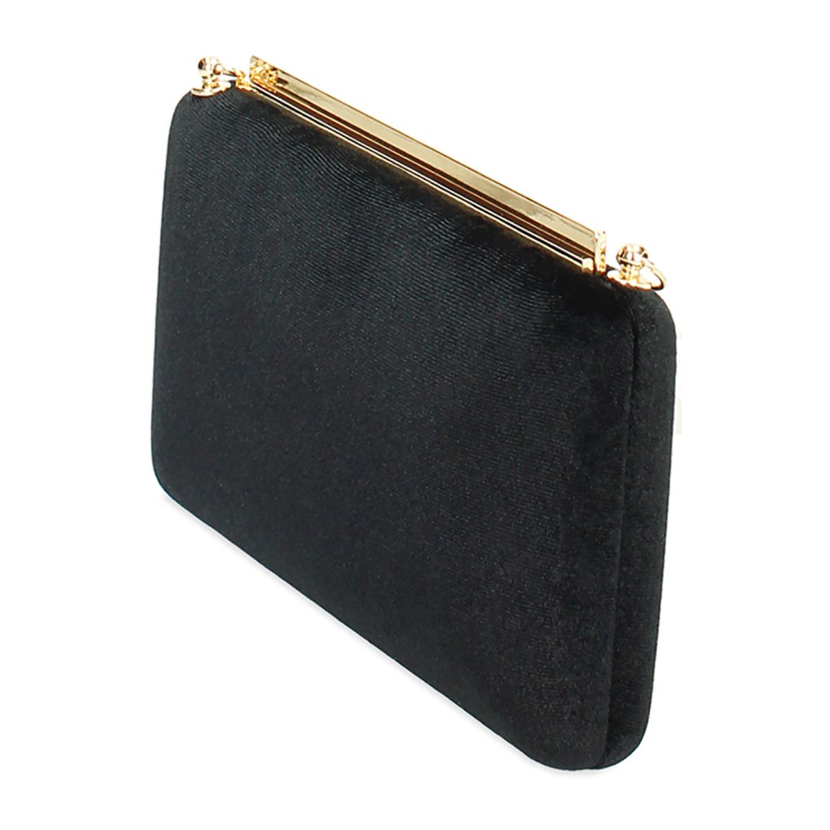 Clutch nera in velluto