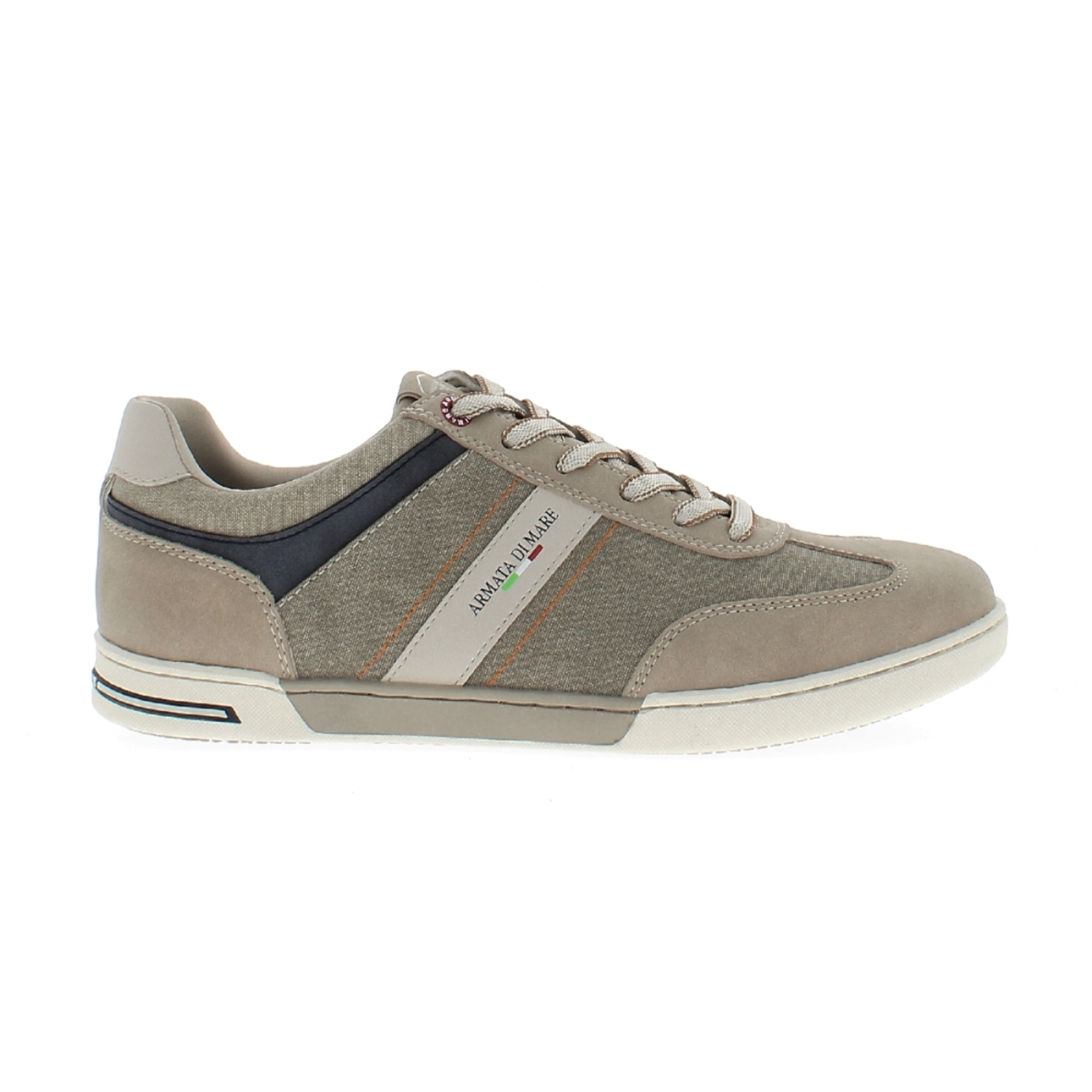 Armata di Mare Scarpe Uomo Sneakers Casual Stringate con Soletta Rimovibile in Memory Foam AMU S24M528 Beige