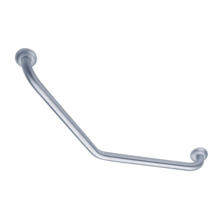 Barre de maintien coudée PMR PELLET Essentiel confort 135° inox brossé
