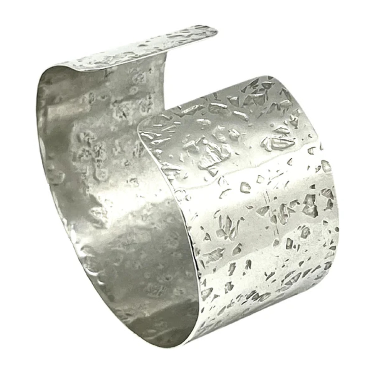 Pulsera brazalete Alunizaje medium en latón plata 10µ