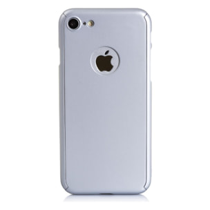 CARCASA FULL COVER+CRISTAL PARA IPHONE 7 SILVER