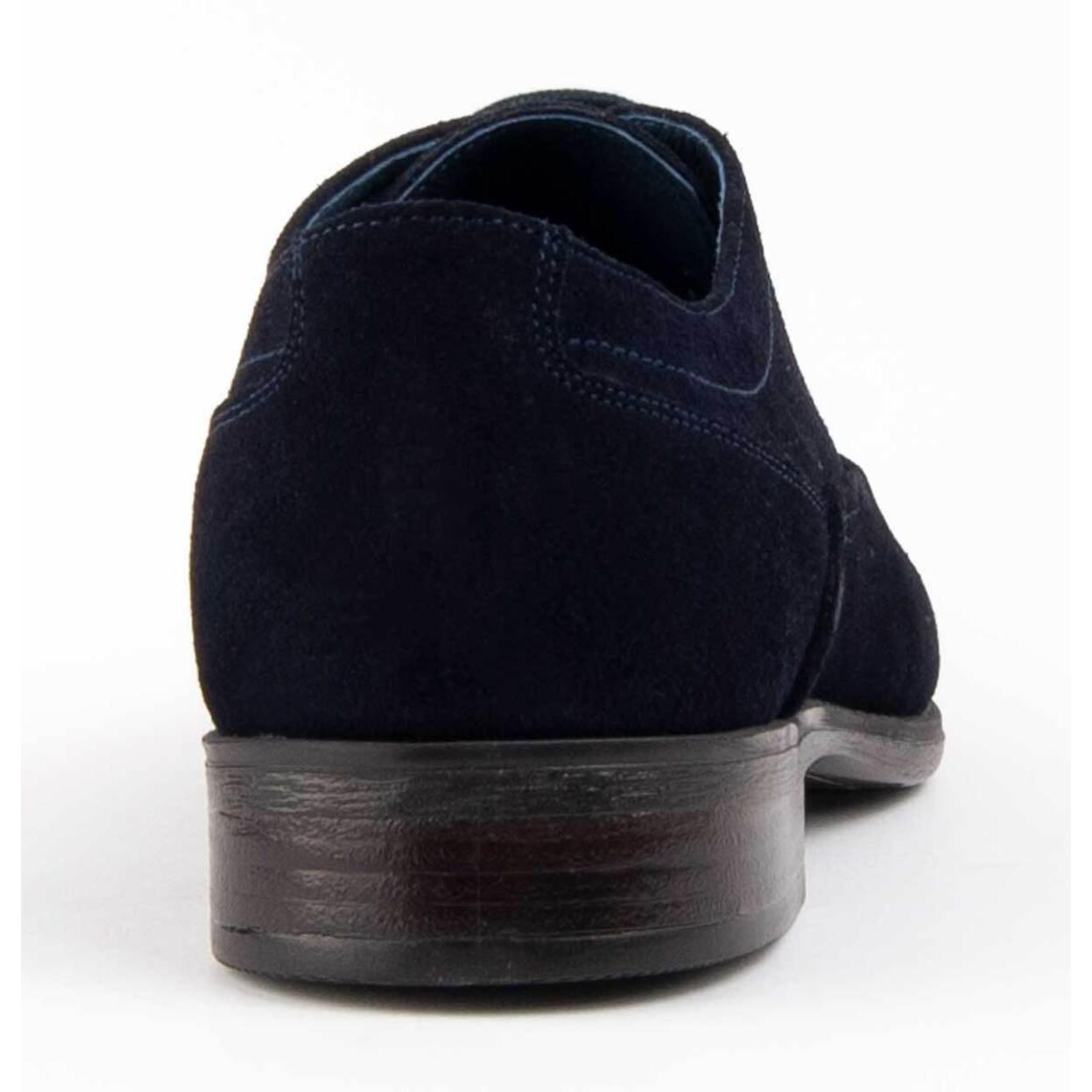 Zapato Oxford De Piel - Azul