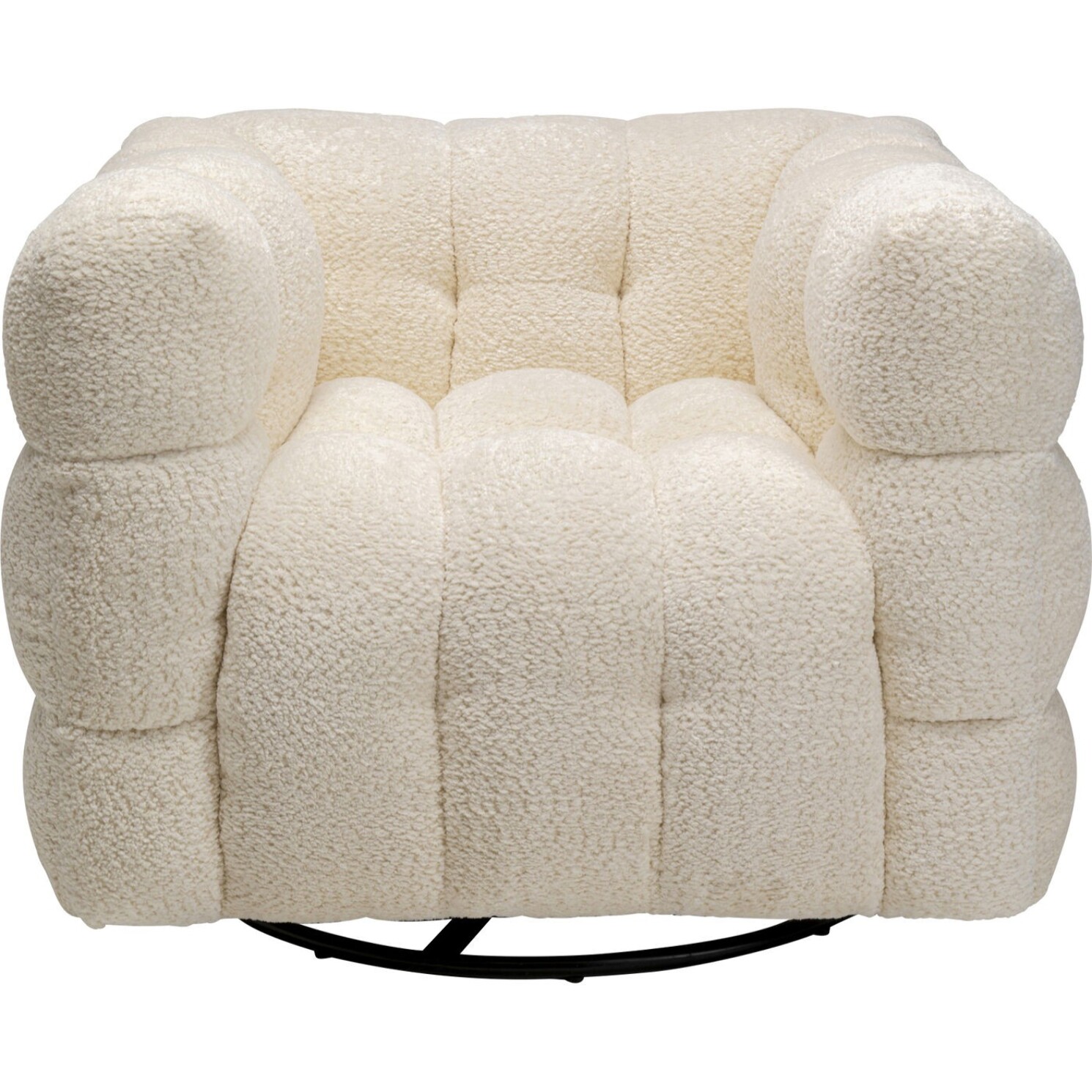 Fauteuil pivotant Armand crème Kare Design