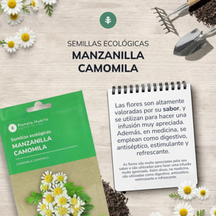 Semillas de Manzanilla camomila ecológicas Planeta Huerto