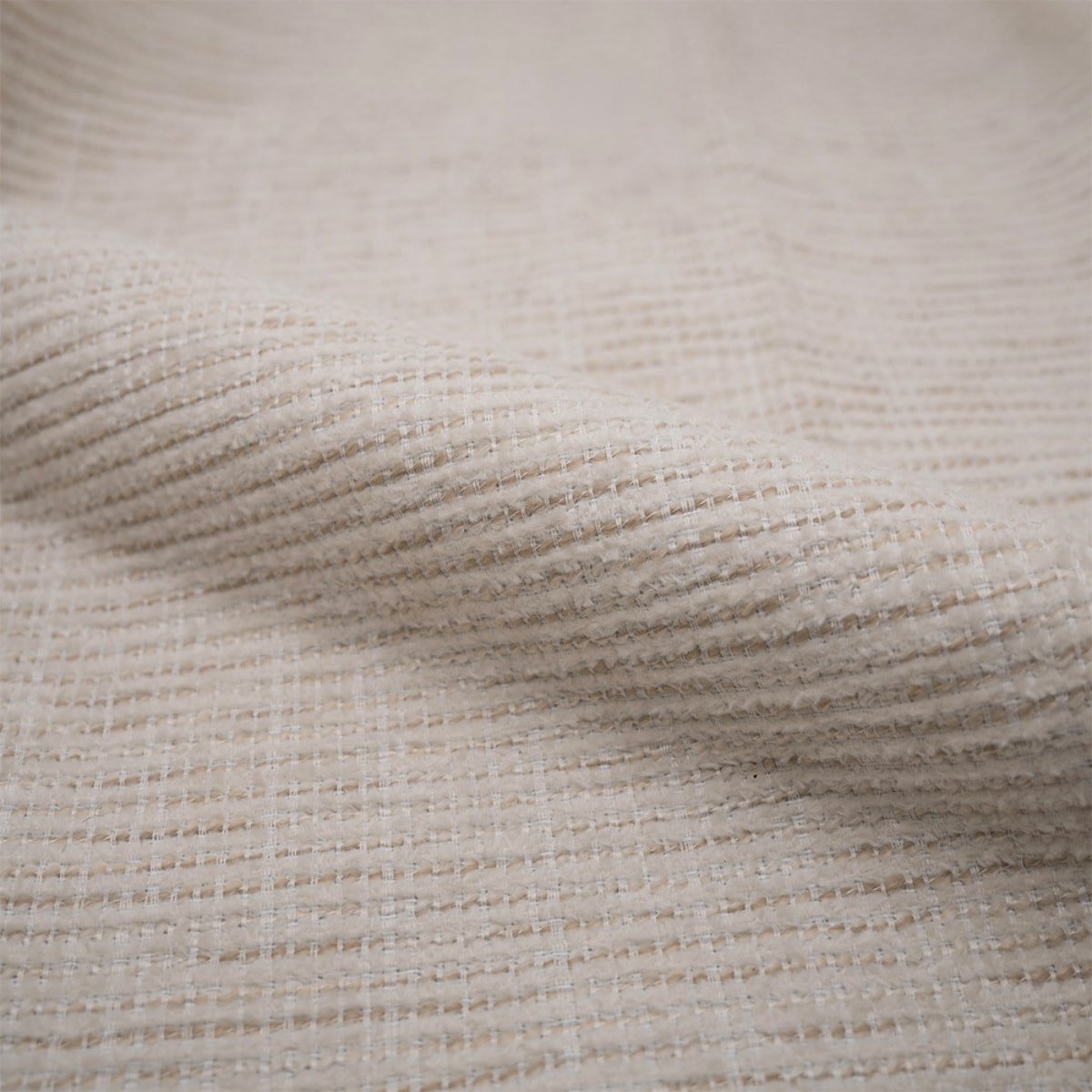 Chaise de bar en tissu blanc chiné 76 cm - Socky