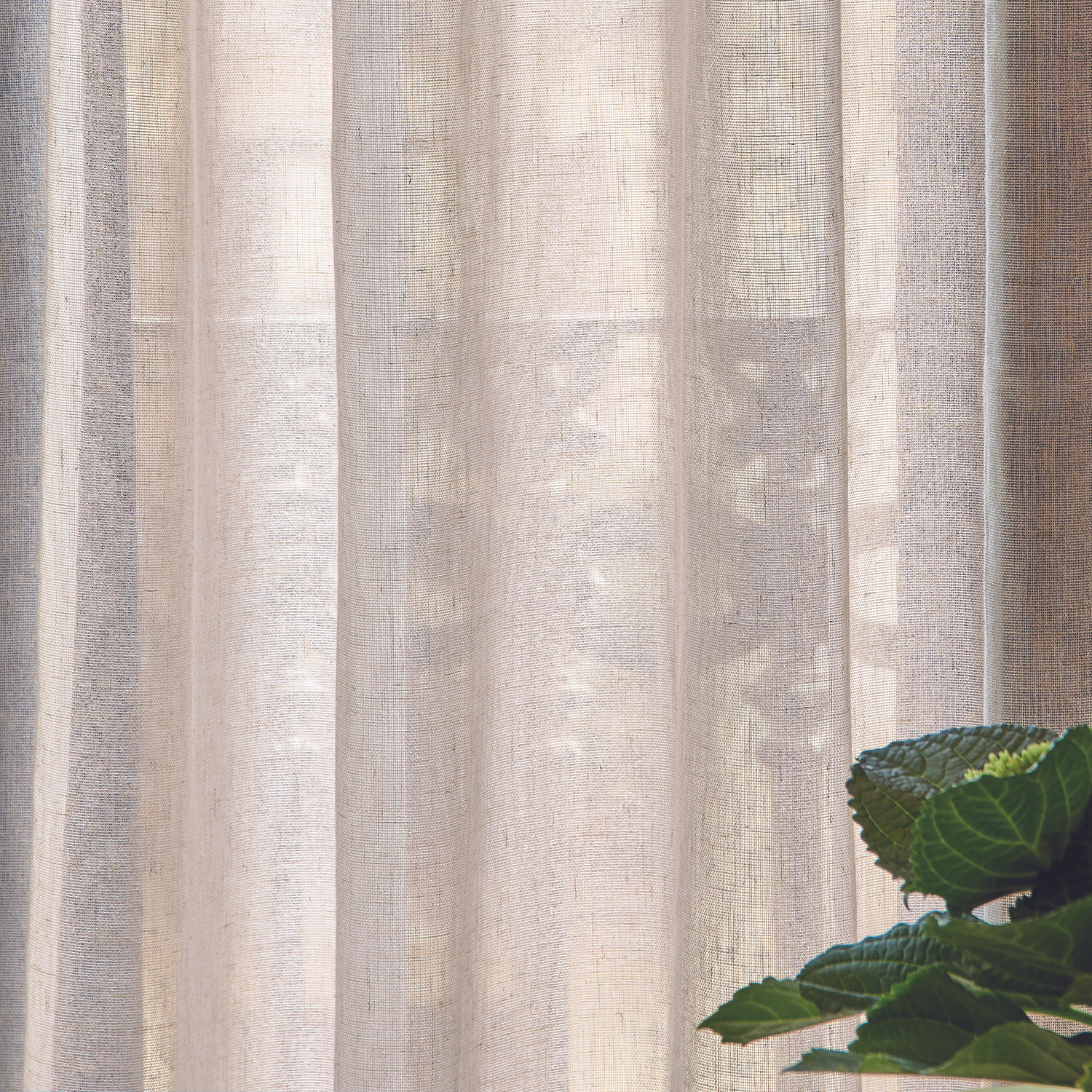 Rideau LINUM XXL à galon fronceur Lin