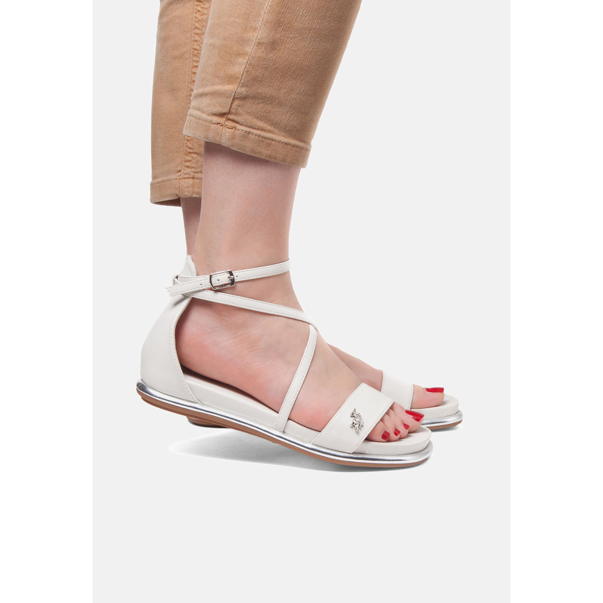 U.S. Polo Assn. - Sandali SORAYA002W/5Y2 in sintetico per donna