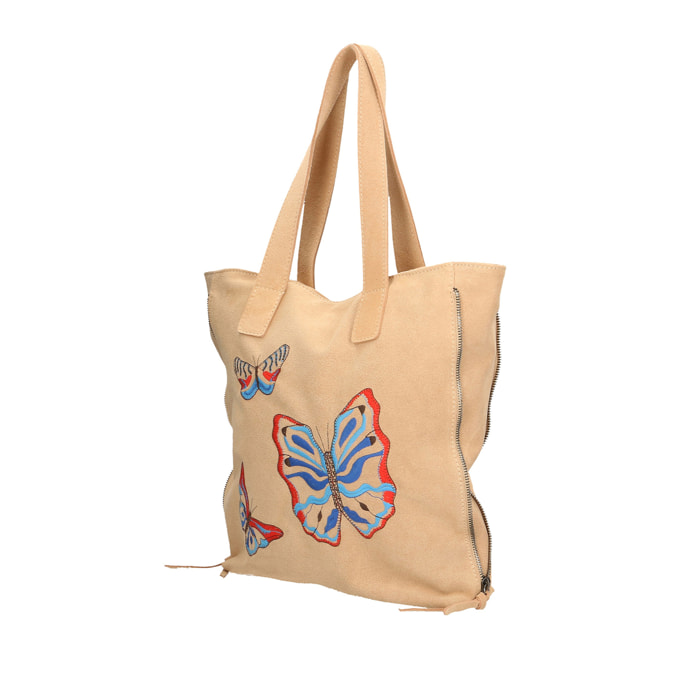Borsa a spalla  da donna In Vera pelle Made in Italy 35x30x7 cm