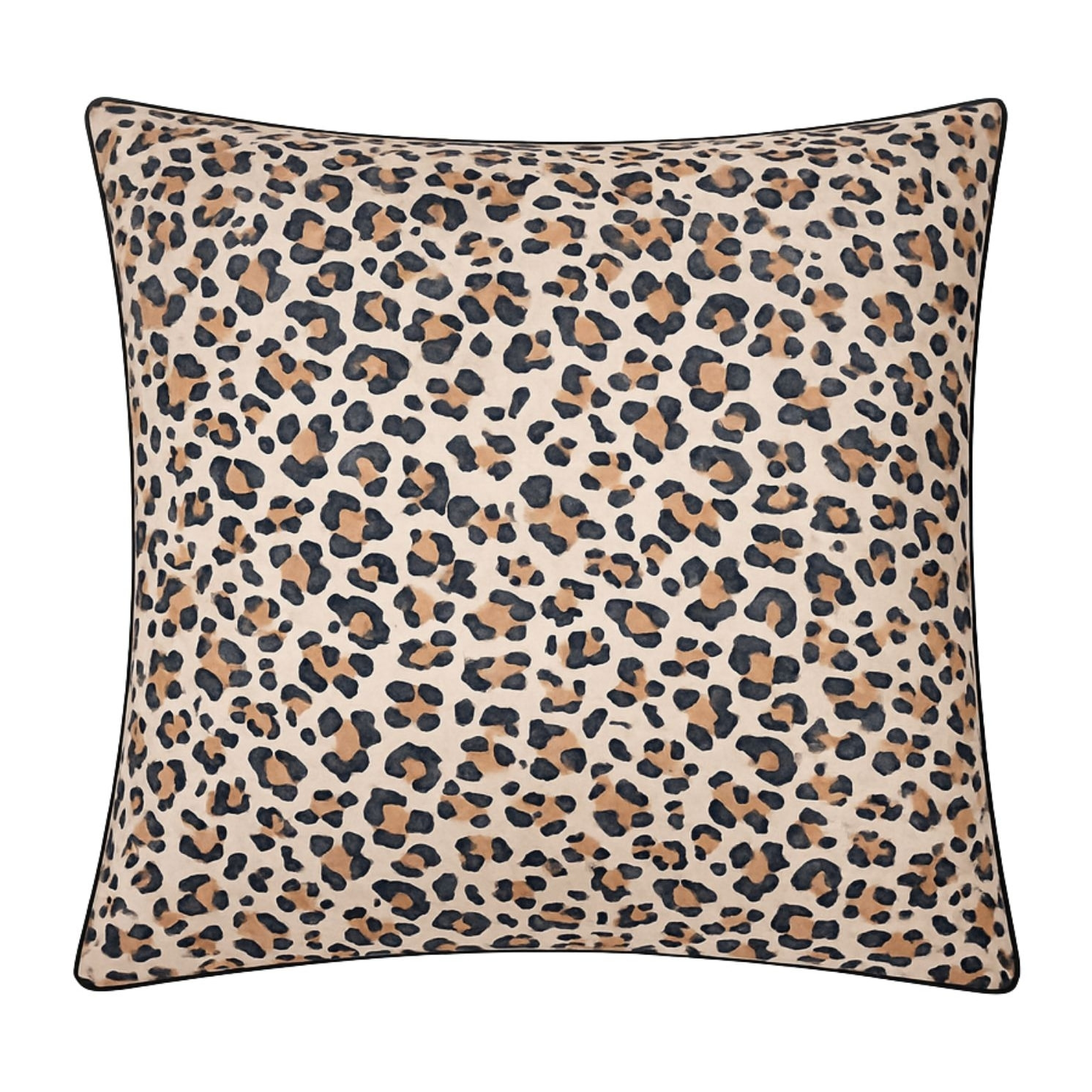 Taie d’oreiller percale de coton léopard - Beige