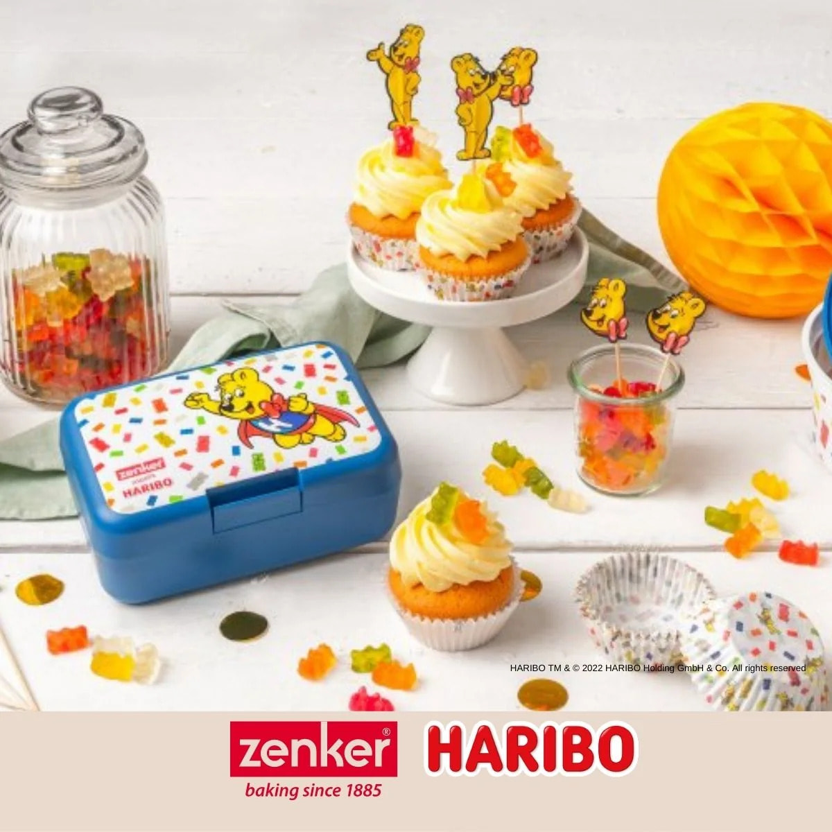 Boîte alimentaire avec couvercle en plastique 16,5 x 11,5 cm Zenker Haribo