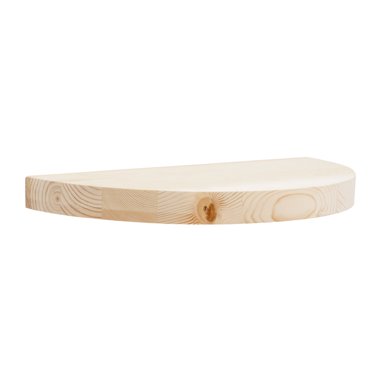 Table de chevet flottante en bois massif ton naturel 3x40cm Hauteur: 3.2 Longueur: 40 Largeur: 19.5