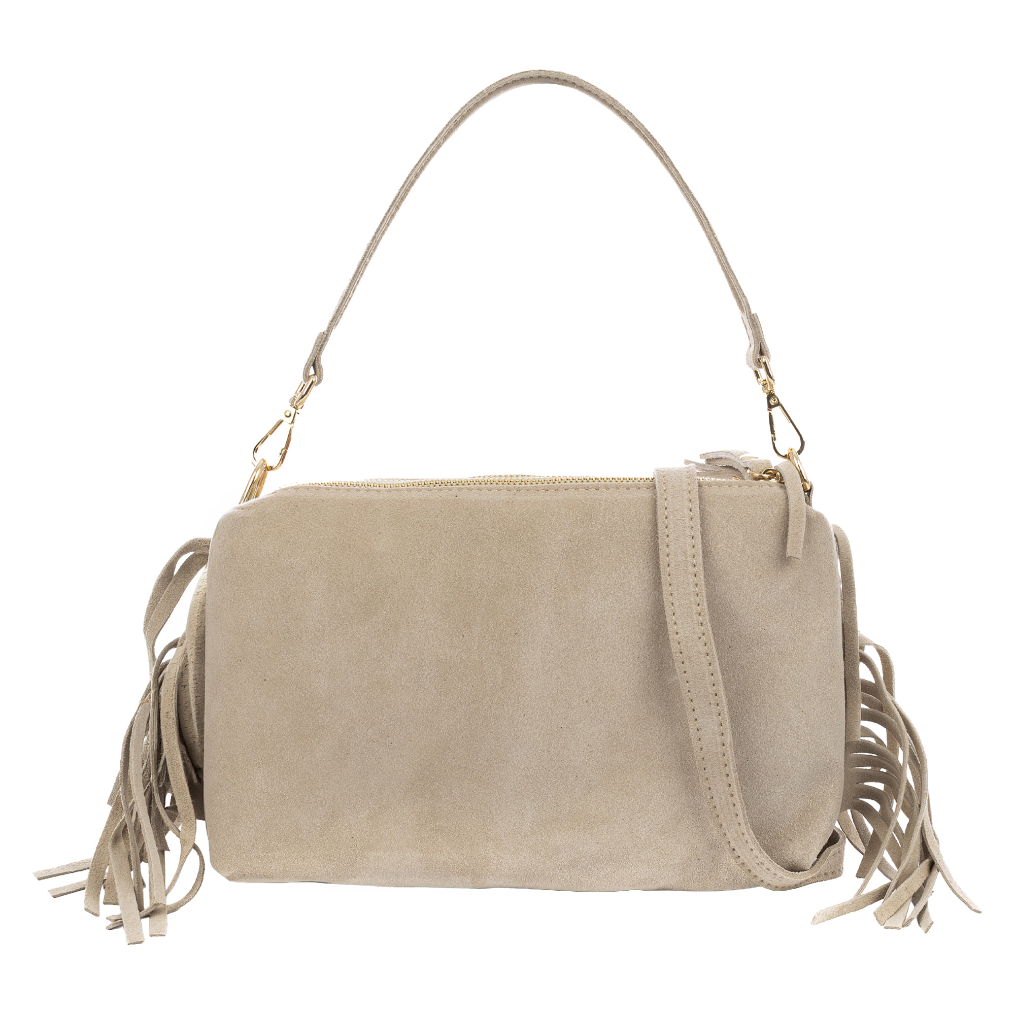 Benedetti Bolso de hombro Mujer. Piel auténtica Gamuza.