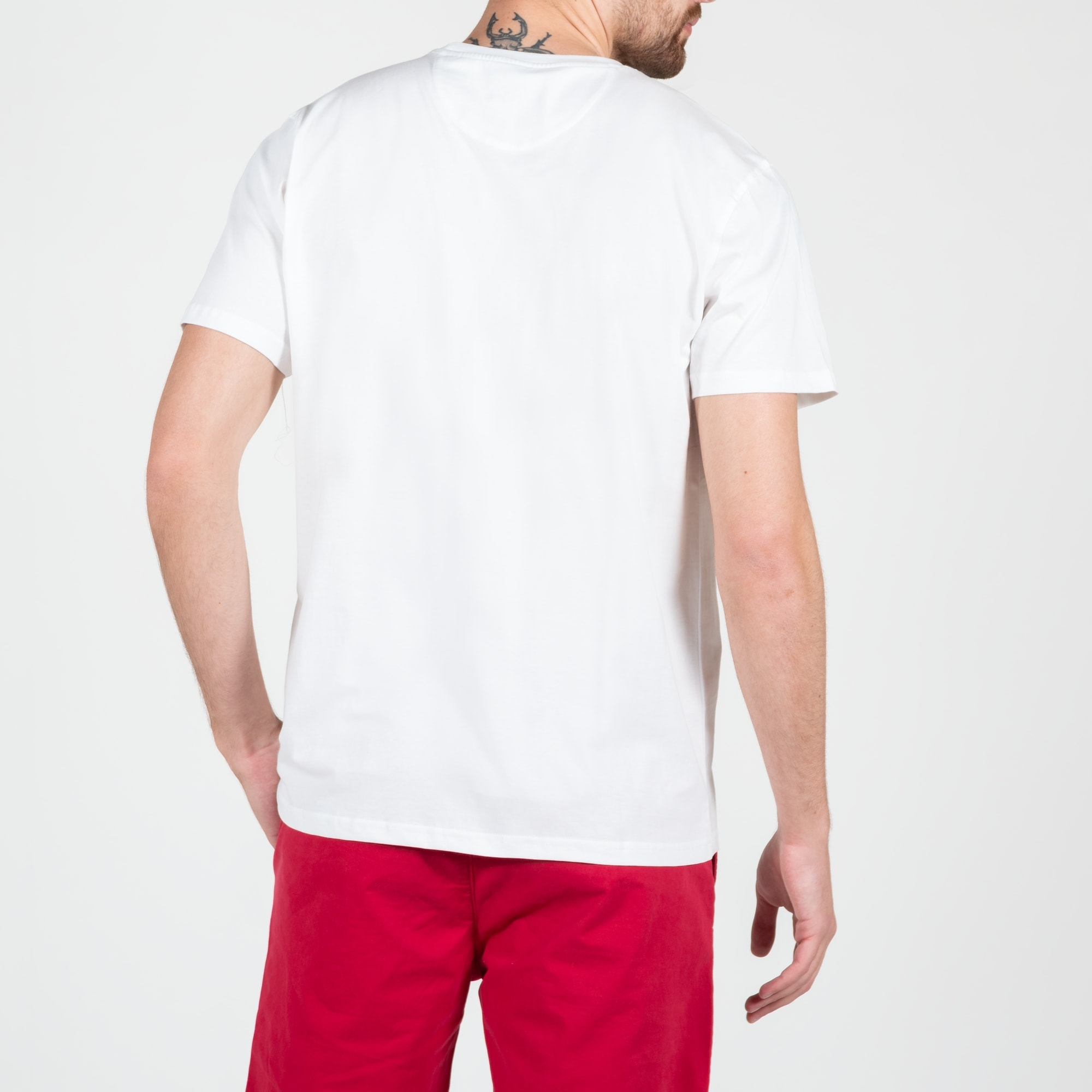 T-shirt in jersey con stampa centrale