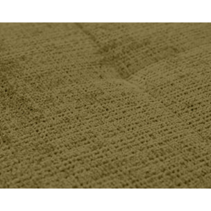 Rune - canapé d'angle droit 4 places en velours texturé - Vert Olive