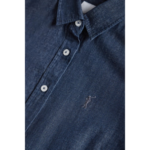 Camisa denim Slim fit con logo bordado Rigby Go