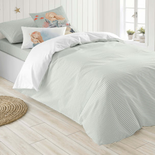 Cool Kids - Funda Nórdica Estampada - Reversible - Infantil - Cierre Solapa - 100% Algodón - Incluye 1 Funda de Almohada - Athina