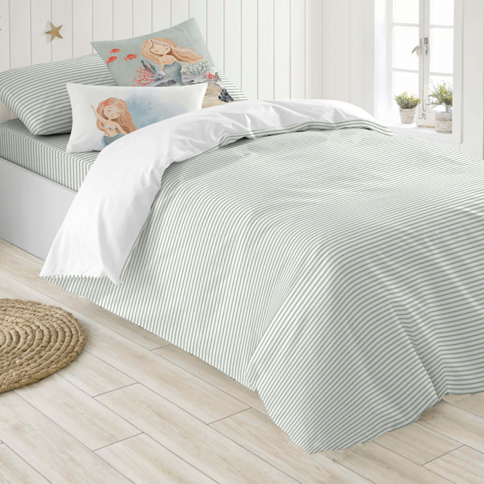 Cool Kids - Funda Nórdica Estampada - Reversible - Infantil - Cierre Solapa - 100% Algodón - Incluye 1 Funda de Almohada - Athina